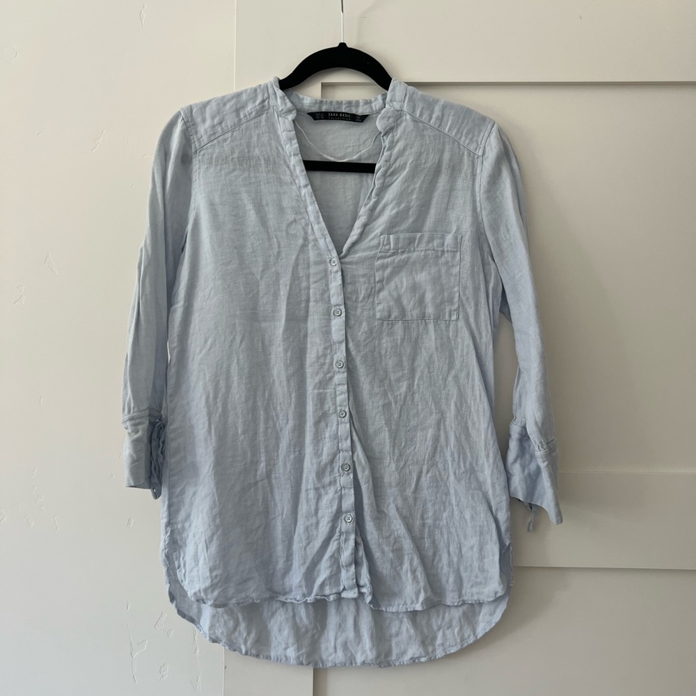 Zara Linen Blouse